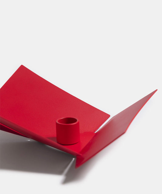 Bougeoir Aube, rouge