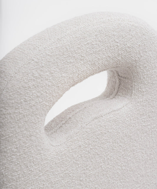 Potiron armchair - boucle white