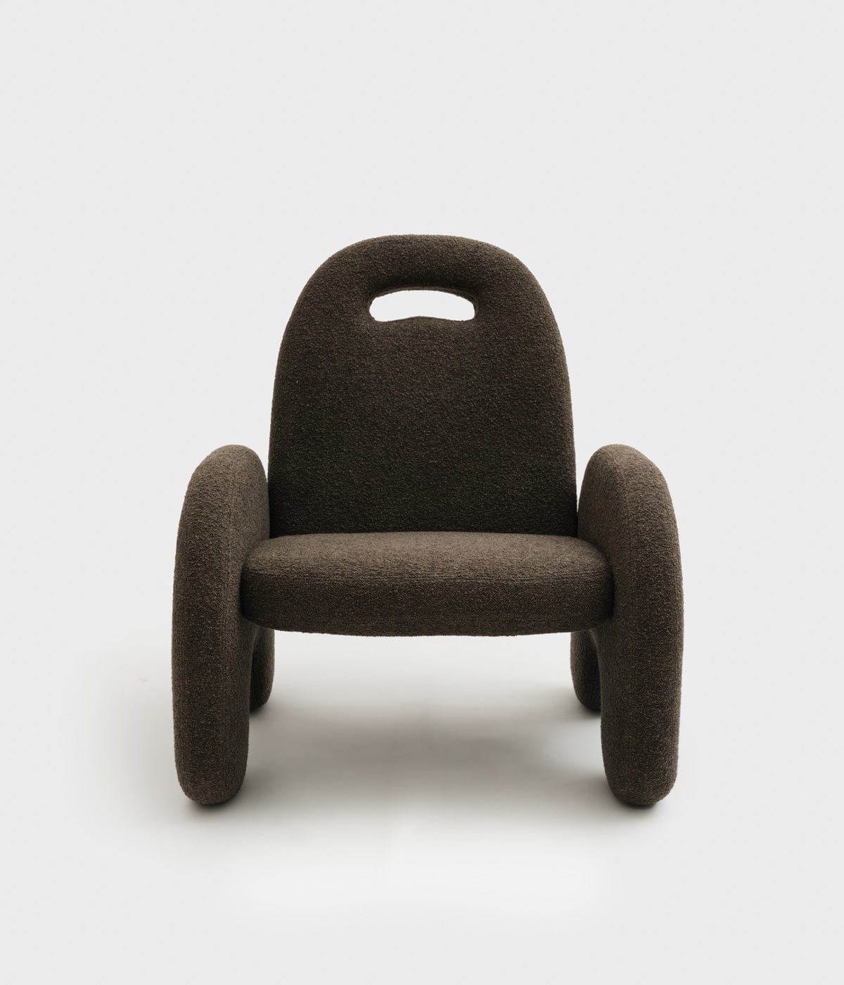 Fauteuil Potiron - bouclette brun