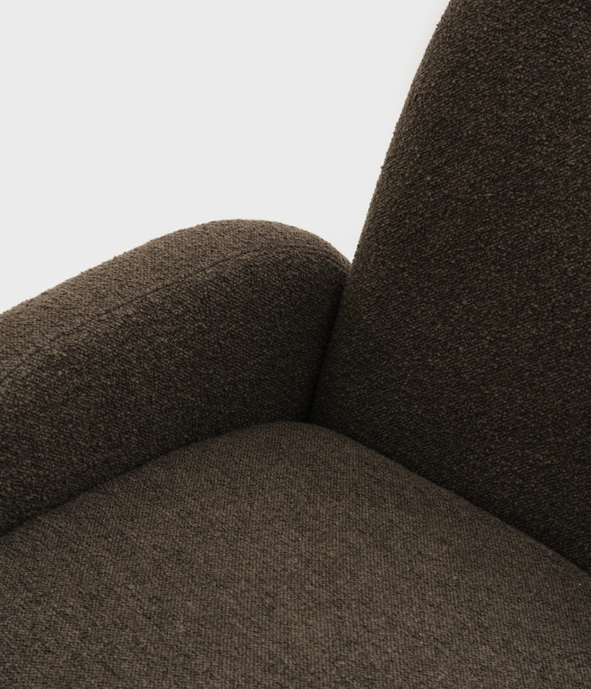 Fauteuil Potiron - bouclette brun