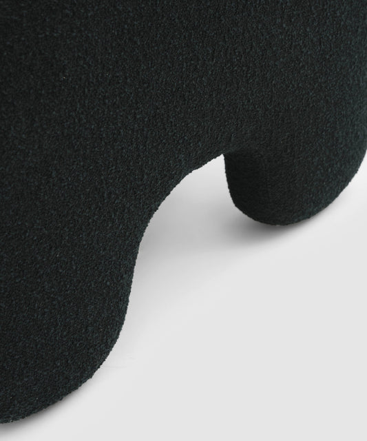 Potiron armchair - boucle black