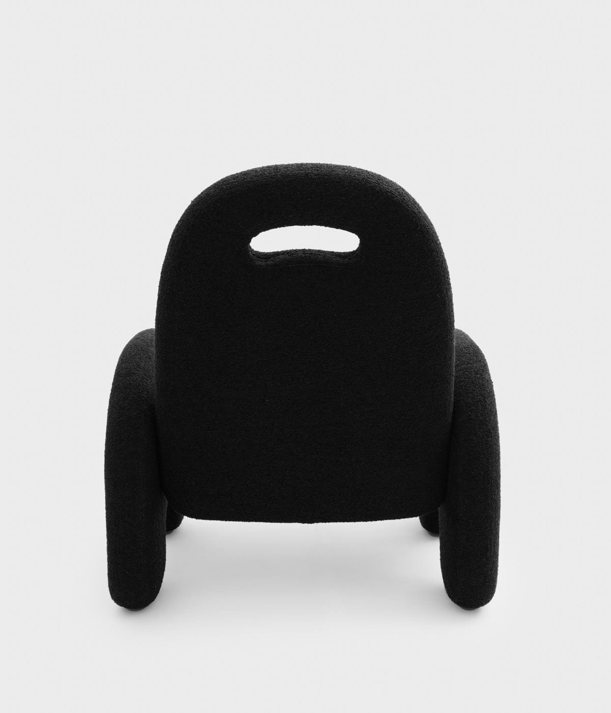 Fauteuil Potiron - bouclette noir