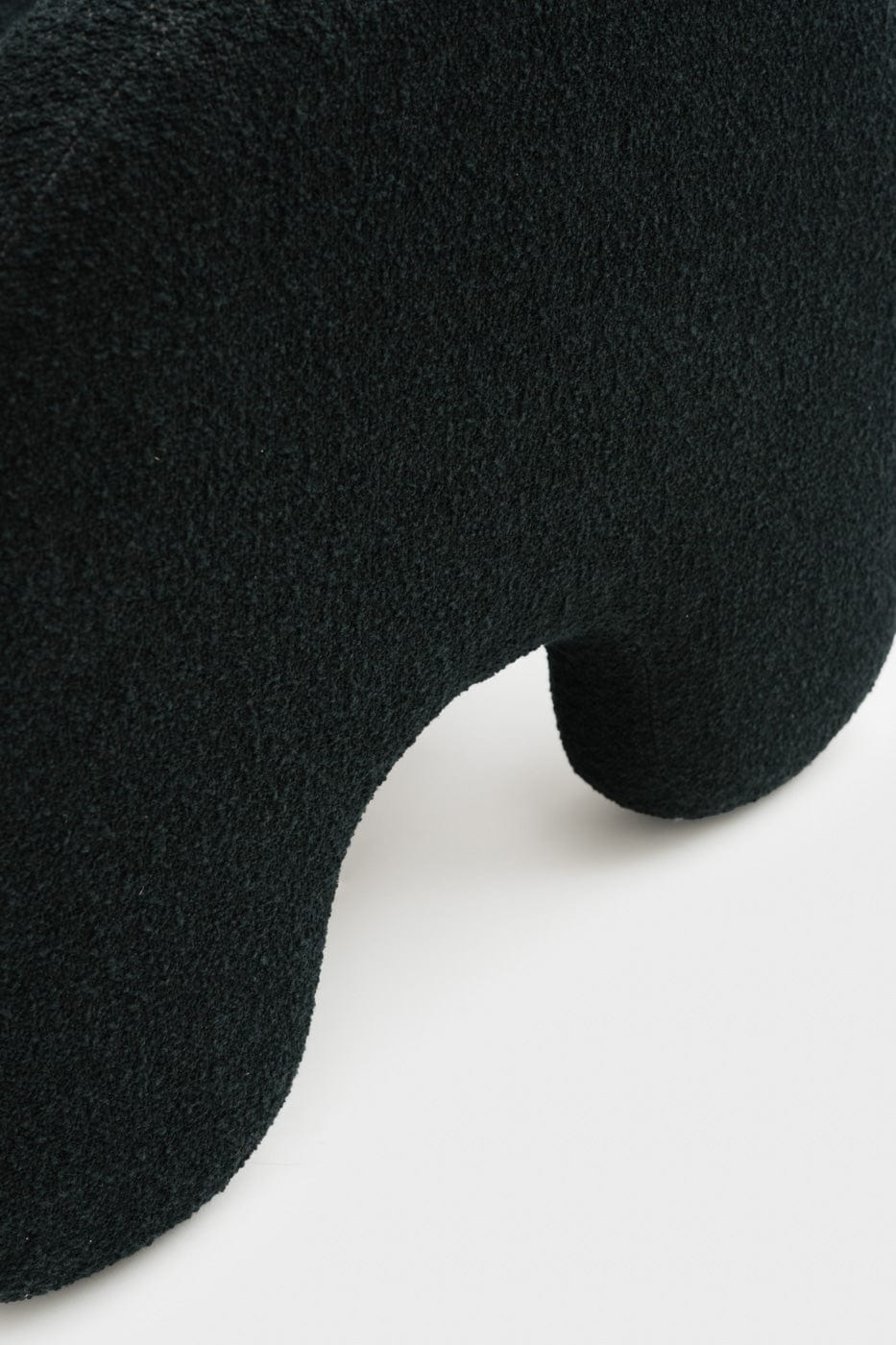 Fauteuil Potiron - bouclette noir