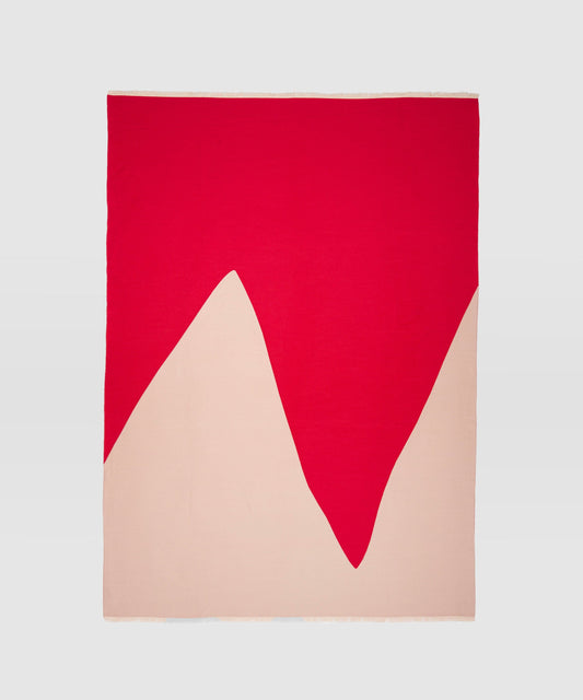 Plaid Contrepoint, rouge/rose