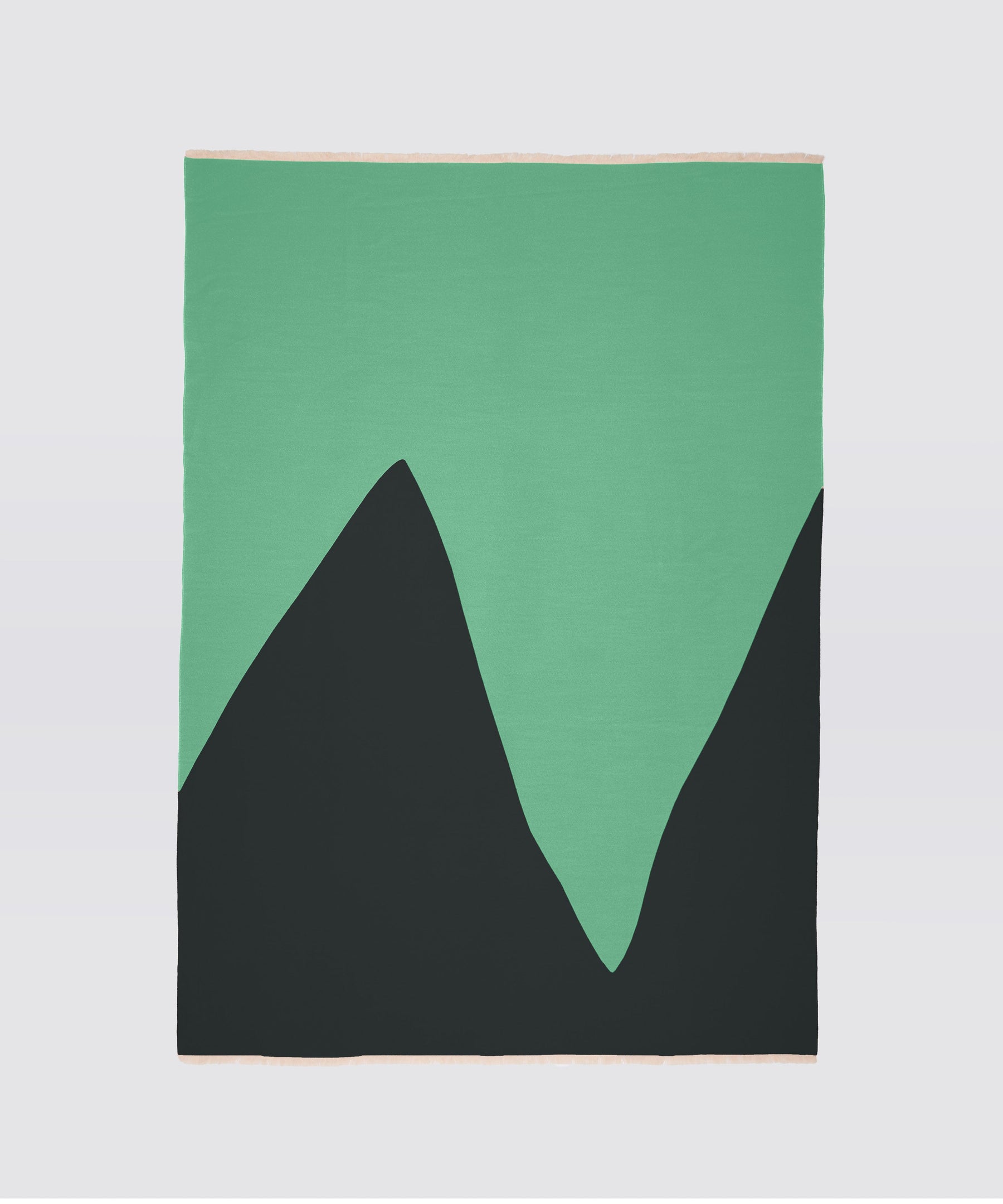 Plaid Contrepoint, vert/noir