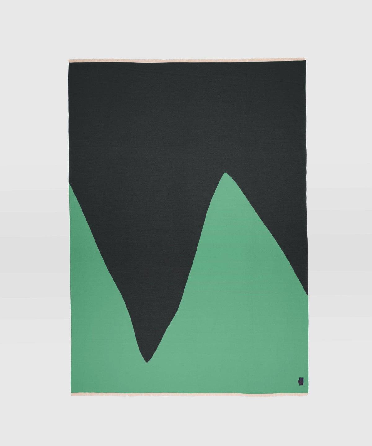 Plaid Contrepoint, vert/noir