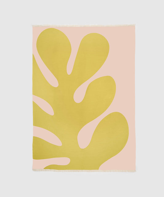 Plaid Variation, ocre/rose