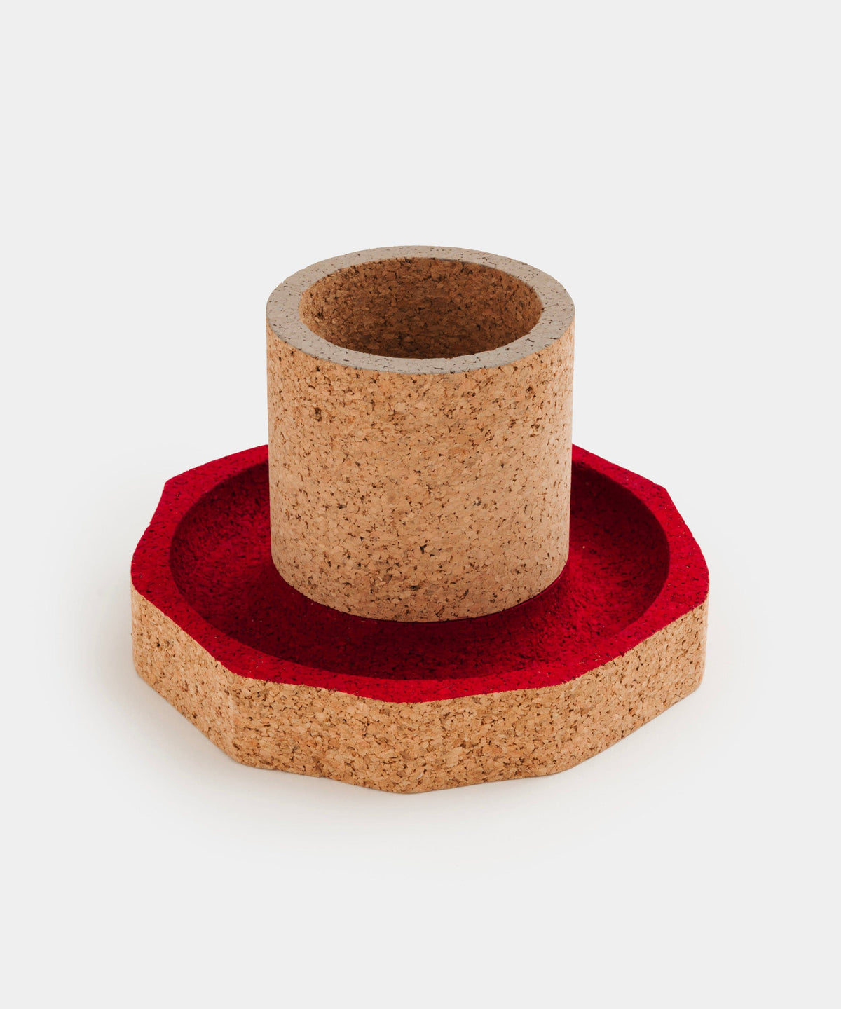 Pot à crayons Levant, rouge et gris