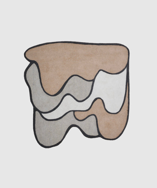 Tapis forme libre Coquillage