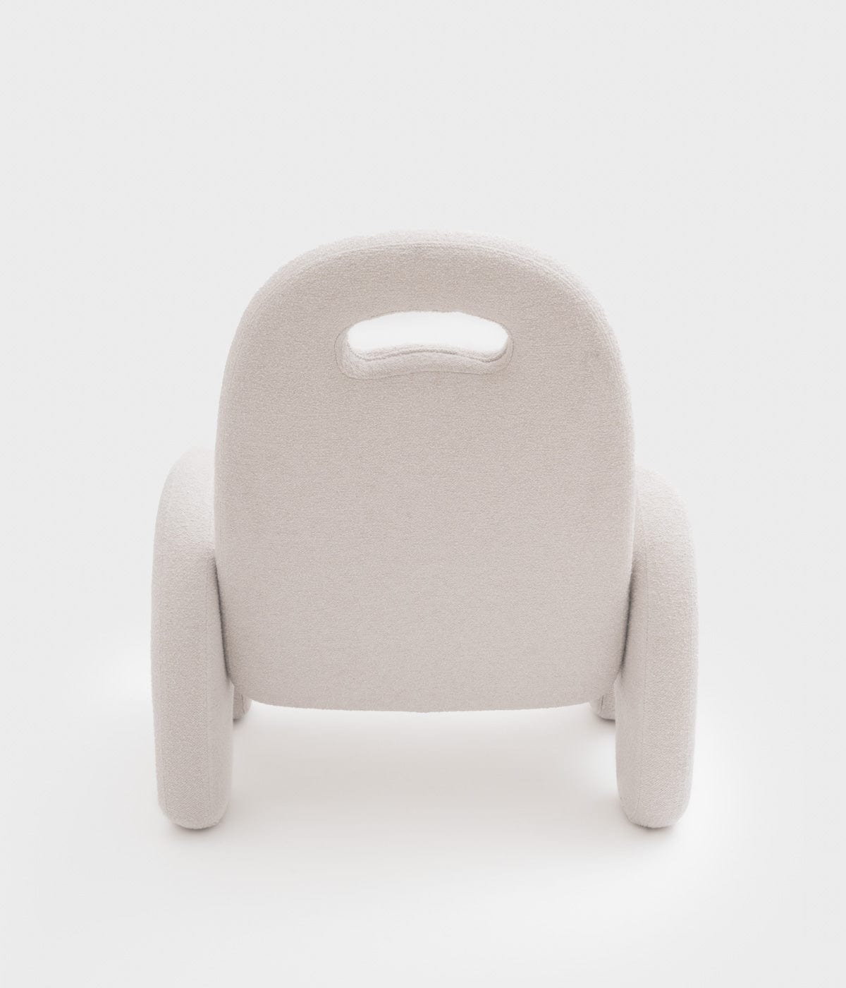 Fauteuil Potiron - bouclette blanc