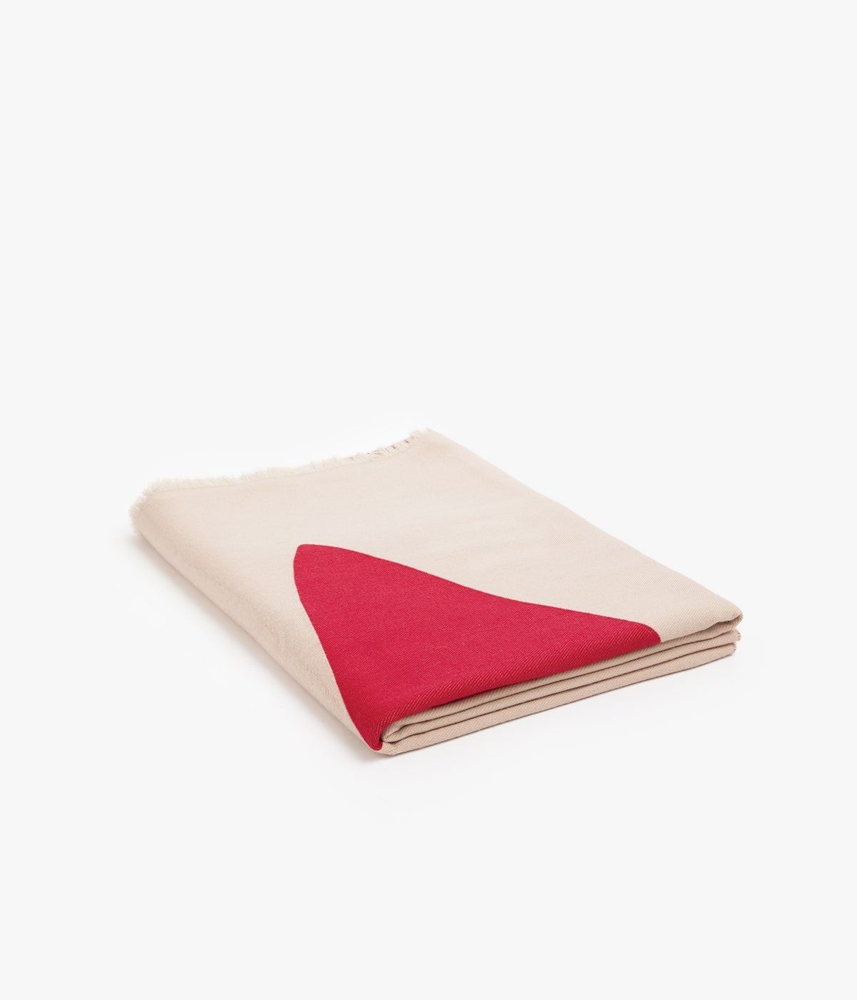 plaid contrepoint rose et rouge plié