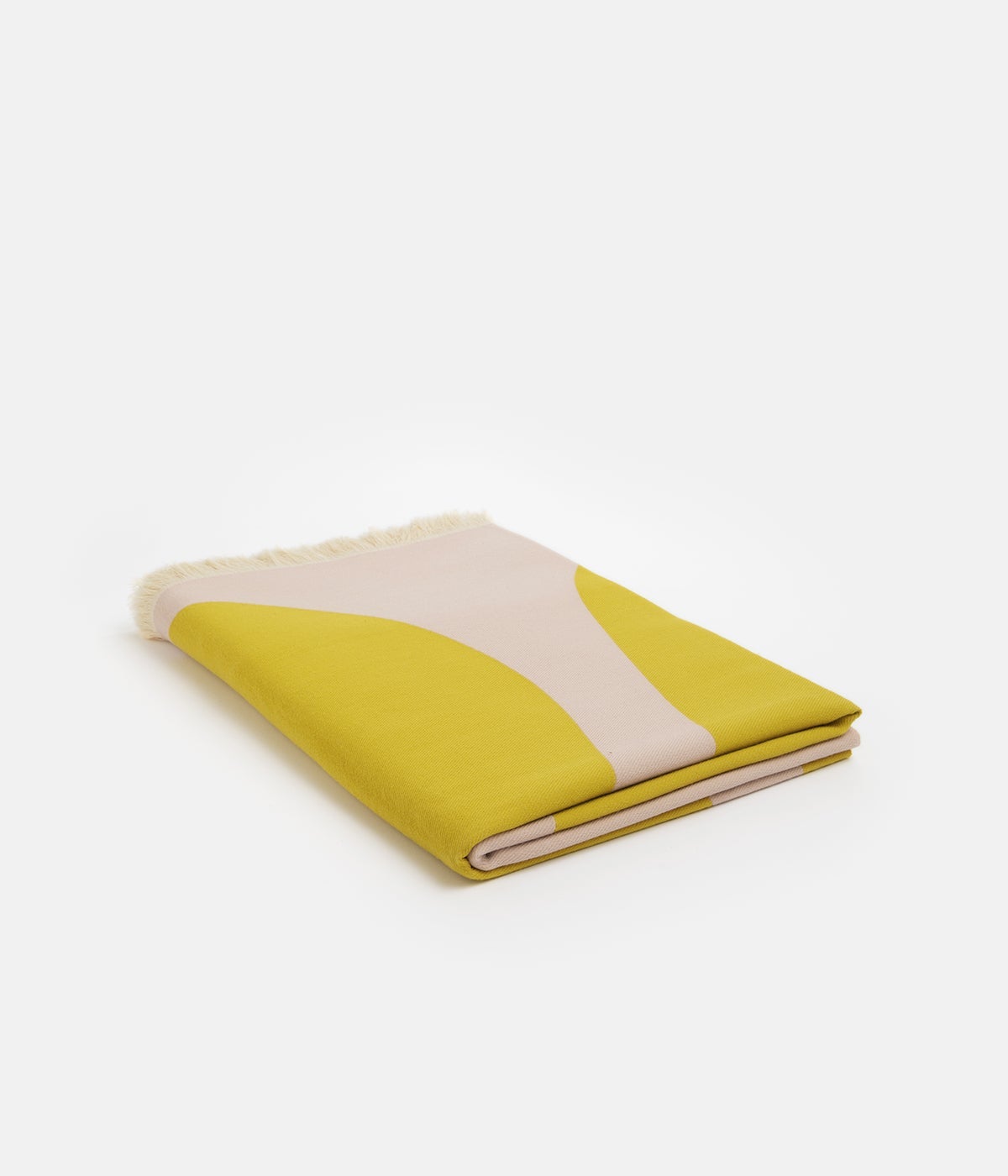 plaid variation rose et ocre plié